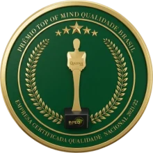 Prêmio Top of Mind Qualidade Brasil: empresa certificada Qualidade Nacional 2021/22